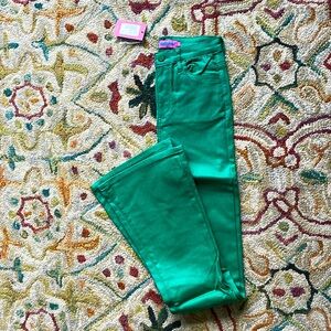 Edikted Luna faux leather jeans  Green